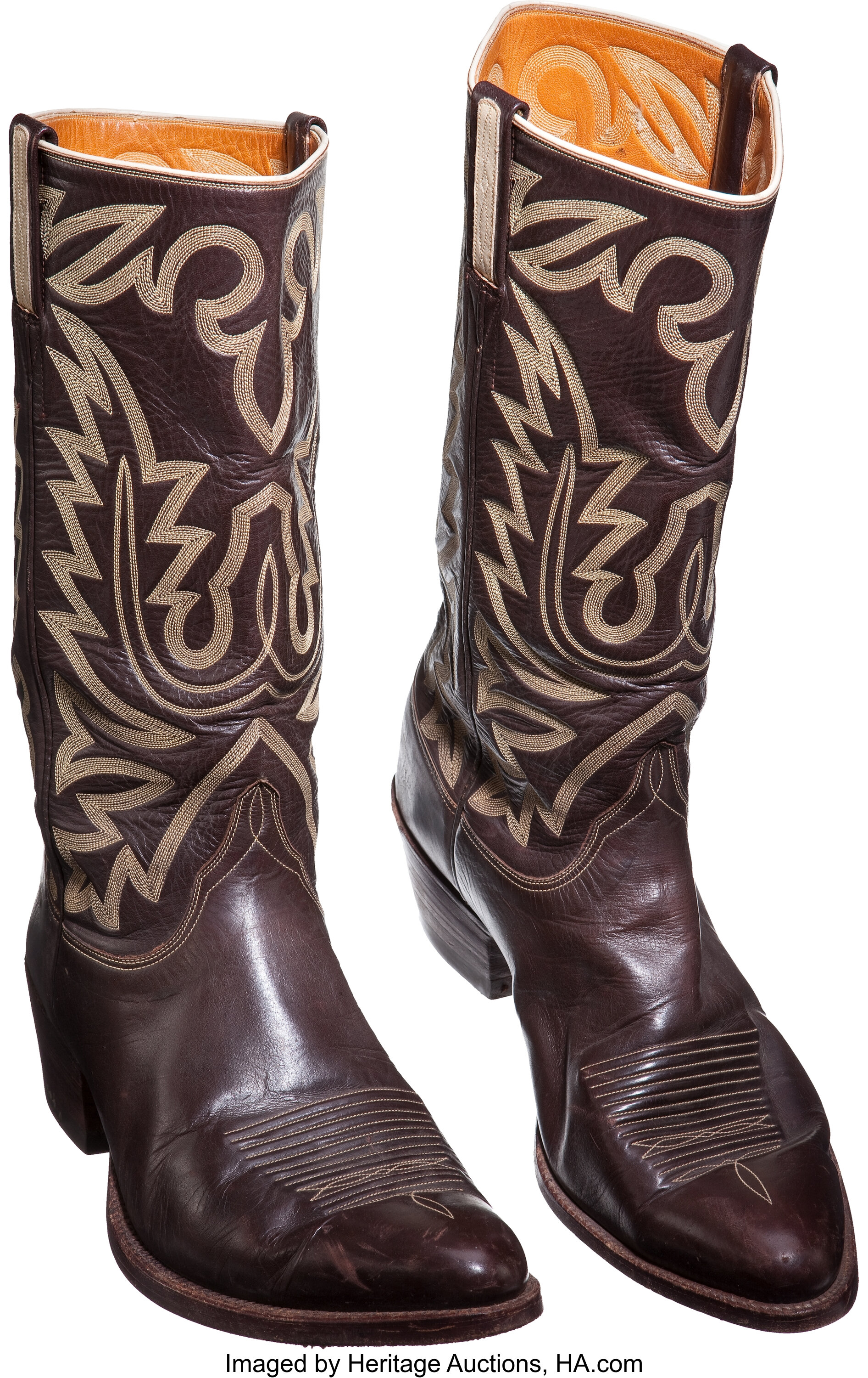 A John Wayne Pair of Lucchese Cowboy Boots, 1970s.... Movie/TV | Lot