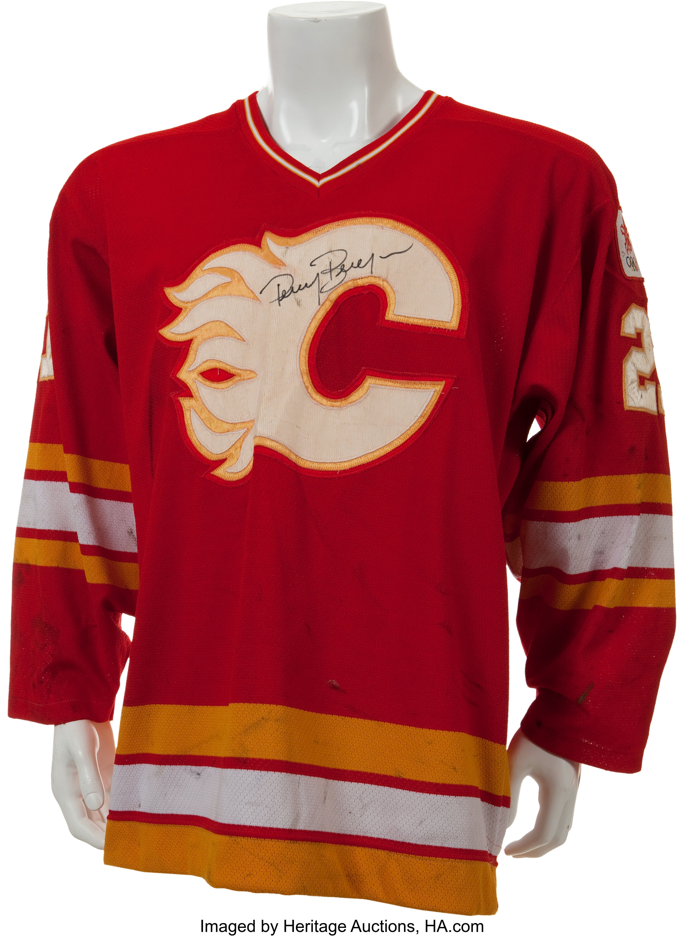 Calgary flames 2024 game worn