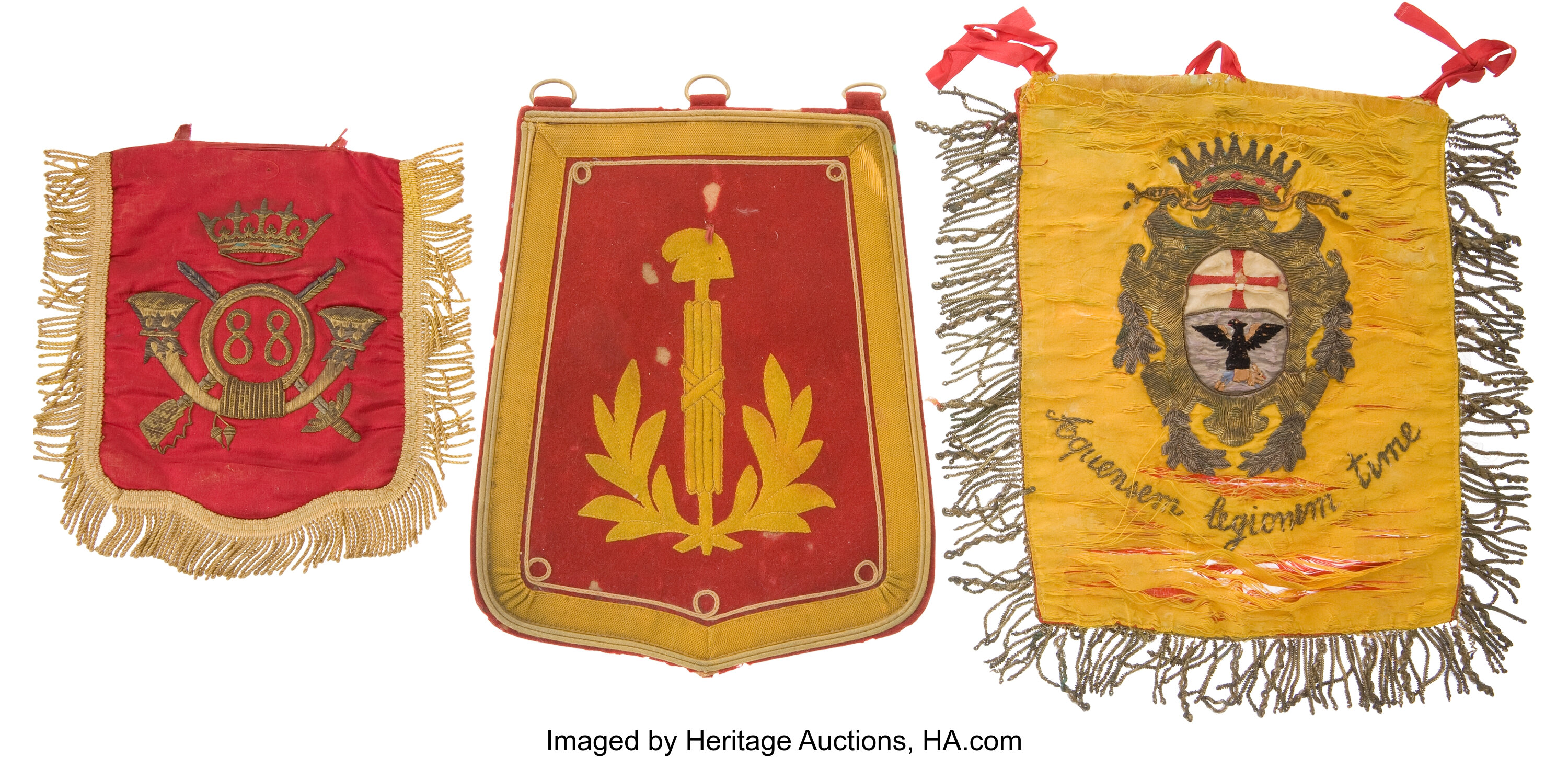 Lot of Three Assorted Military Regalia.... (Total: 3 ) Militaria | Lot ...