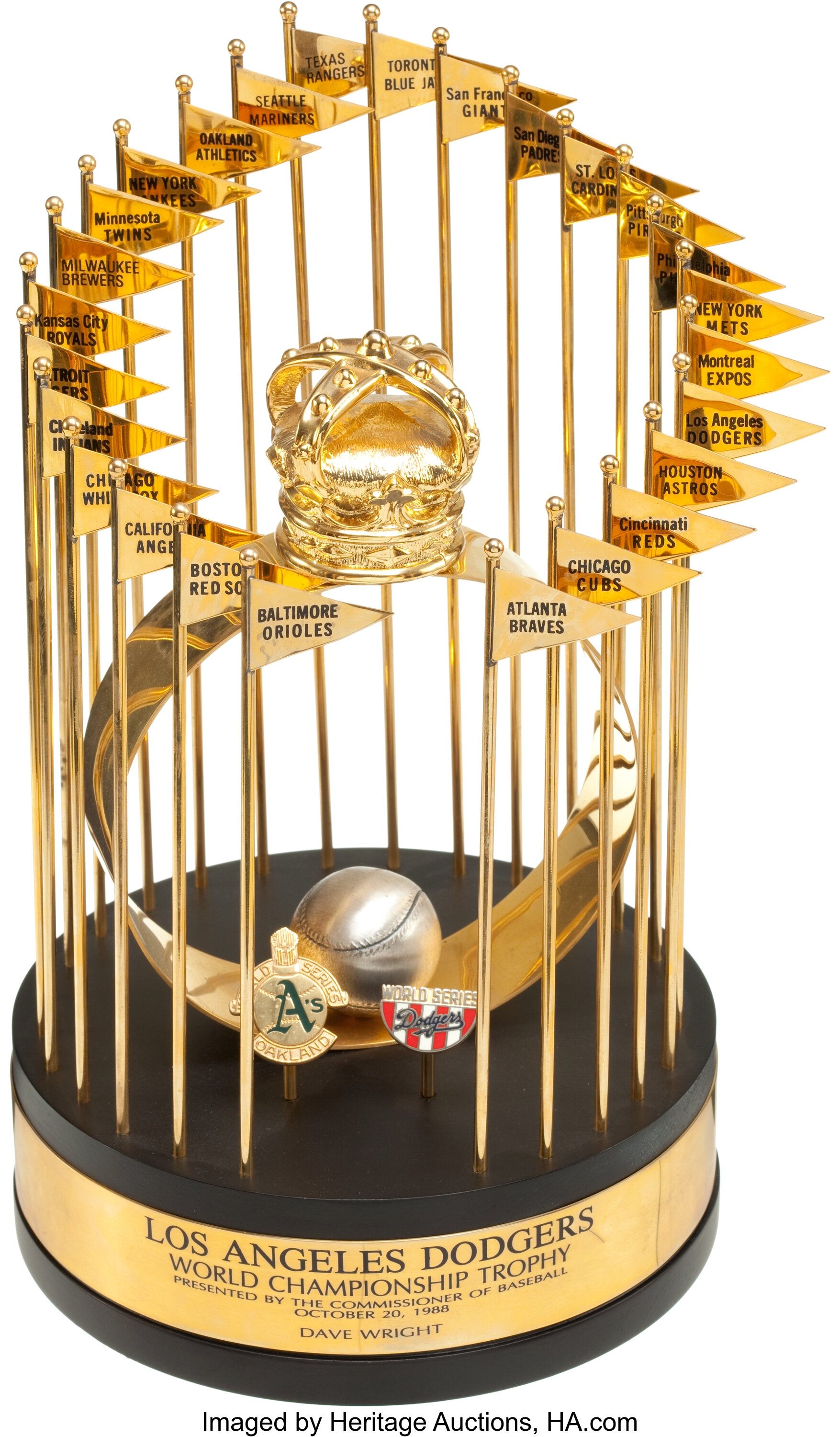 Lot Detail - 1988 Los Angeles Dodgers World Series Trophy