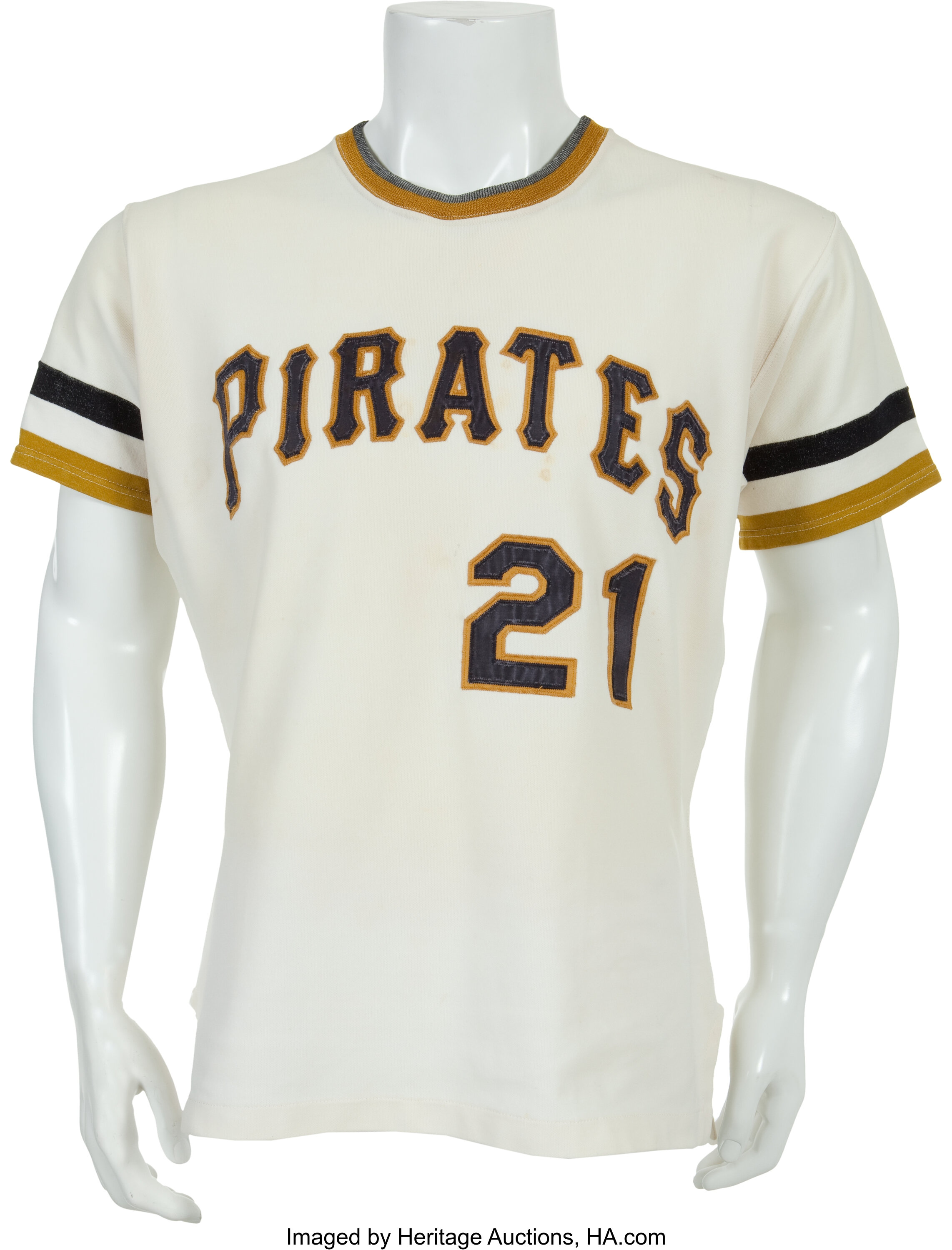 Early 1970's Roberto Clemente Game Worn Pittsburgh Pirates, Lot #80087