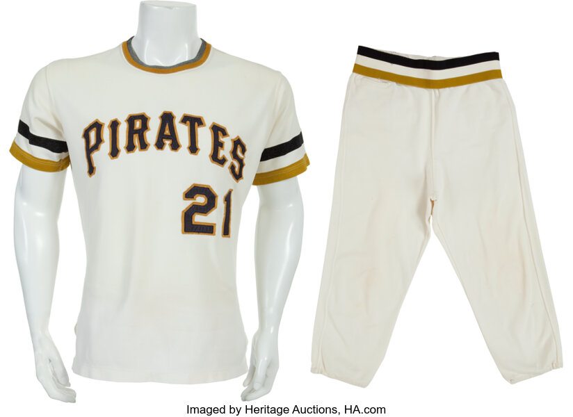 1964 Roberto Clemente Game Worn Pittsburgh Pirates Uniform, Lot #82118