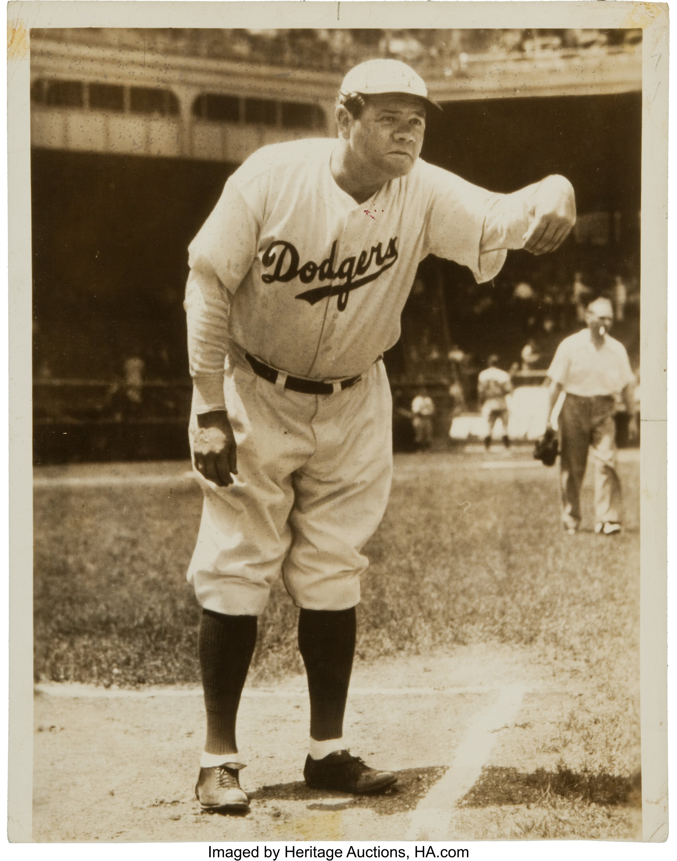 1938 Babe Ruth News Photograph. Baseball Collectibles Photos