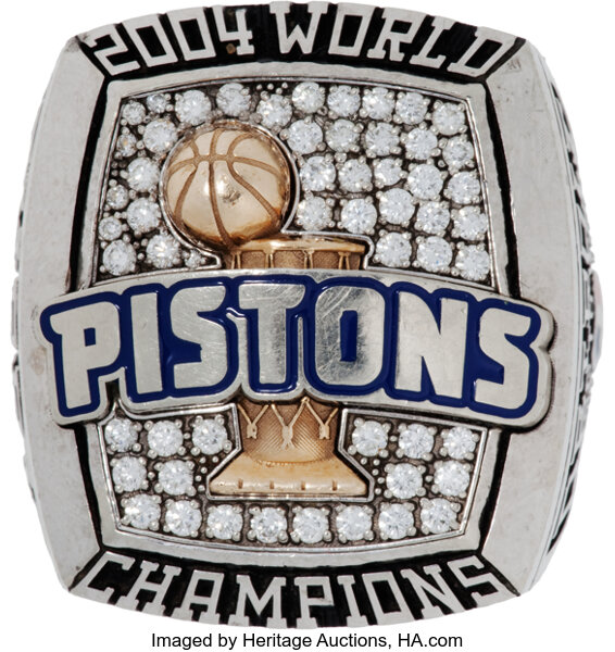 2004 Detroit Pistons NBA Basketball World Championship Ring