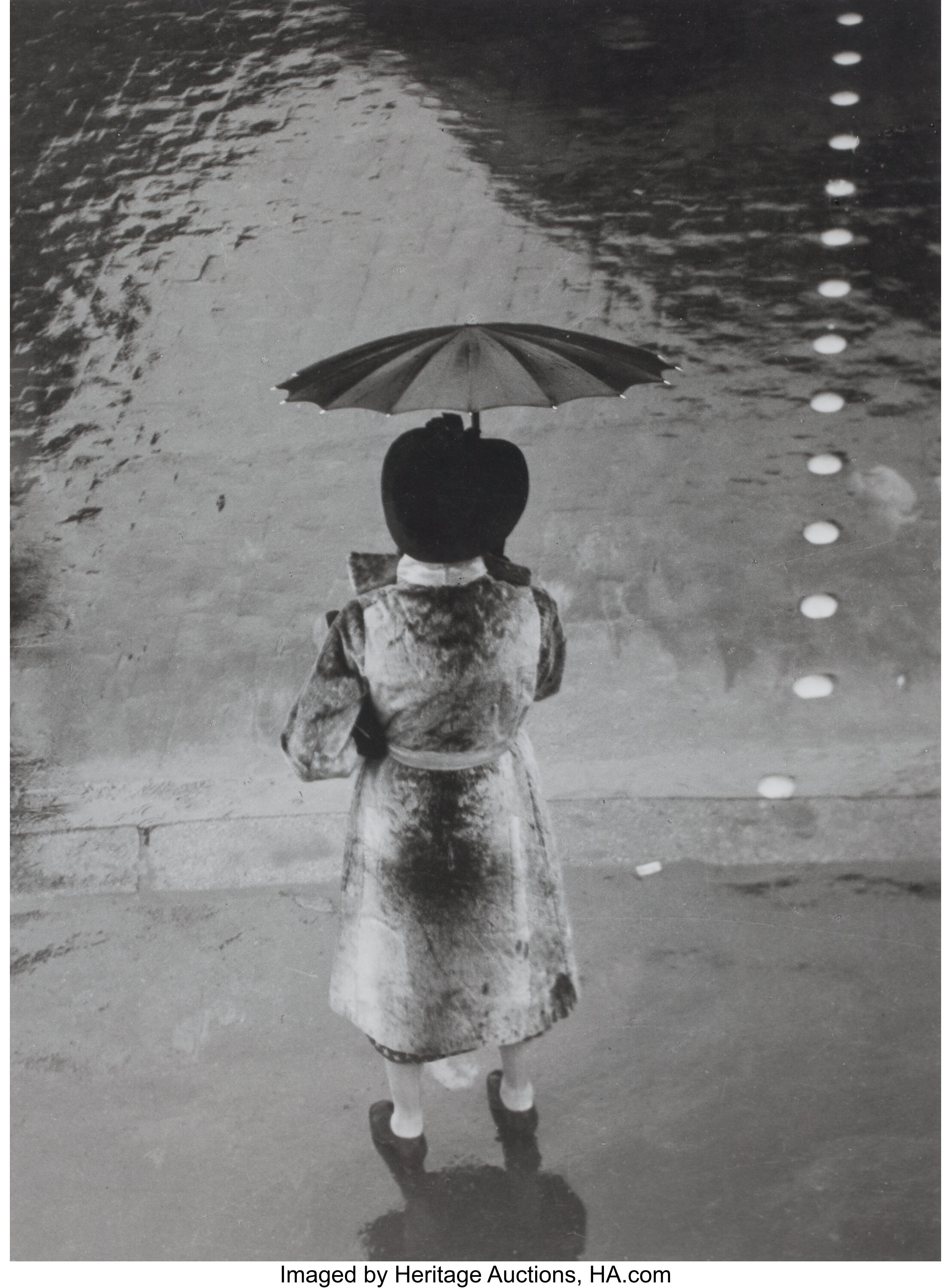 diferente a escarcha rodear BRASSAÏ (French, 1899-1984). La Femme au Parapluie, Rue de Rivoli, | Lot  #89032 | Heritage Auctions