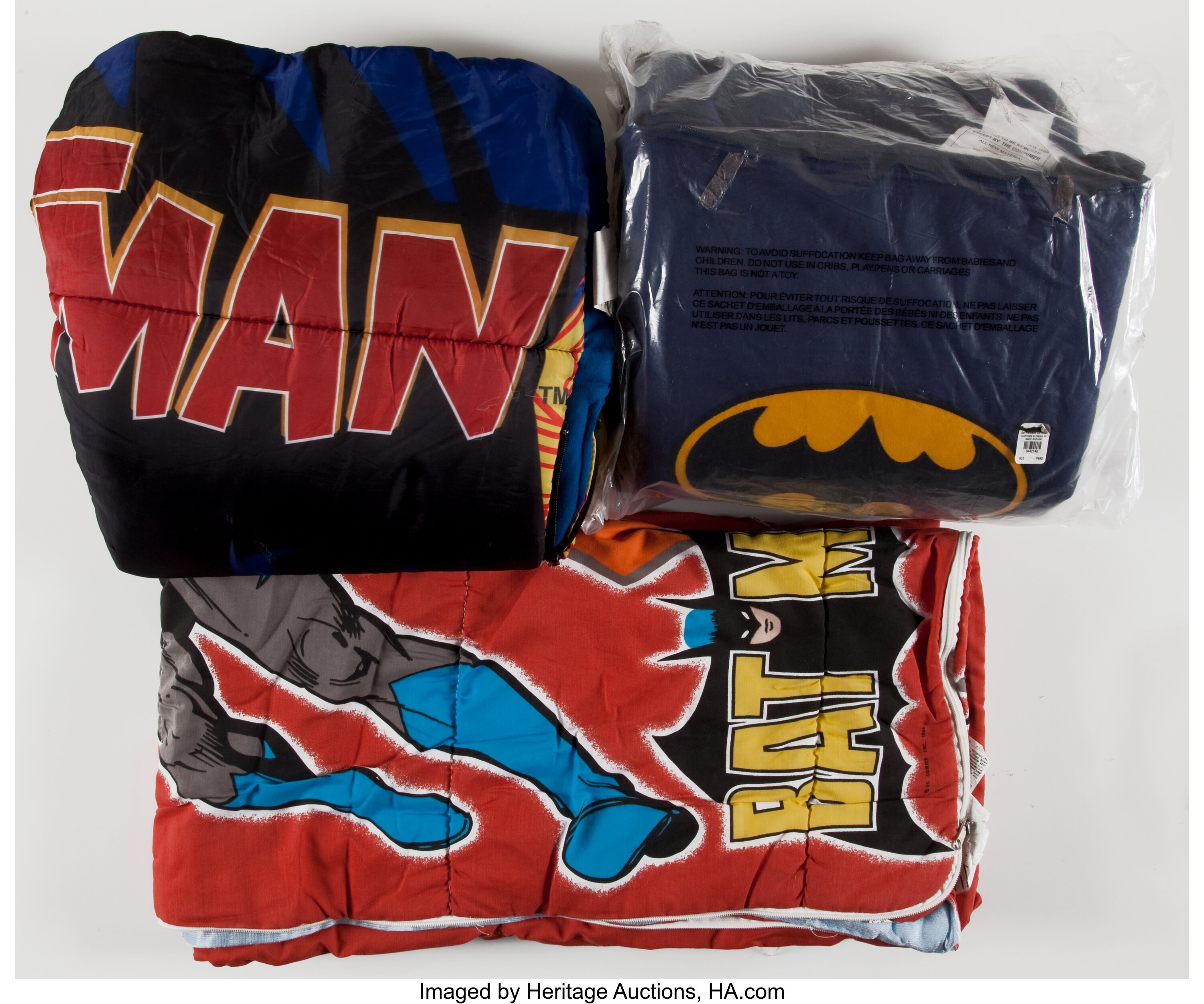 Batman Sleeping Bag Group C 1980s 90s Total 3 Items Lot 11601 Heritage Auctions