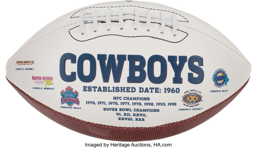 Dallas Cowboys Signed Footballs, Collectible Cowboys Footballs