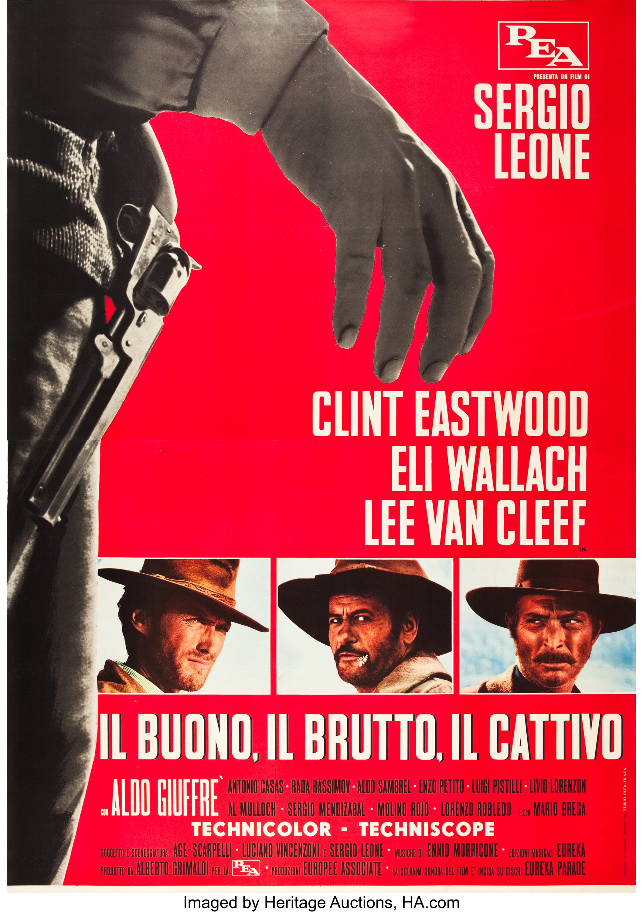 The Good, the Bad and the Ugly (PEA, 1966). Italian 4 - Foglio (55 ...