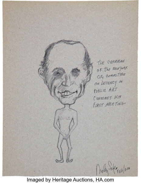 Morley Safer Journalist S Doodle For Hunger Benefiting St