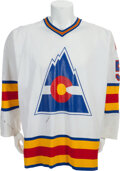 NHL Colorado Avalanche 1979-80 uniform and jersey original art – Heritage  Sports Art