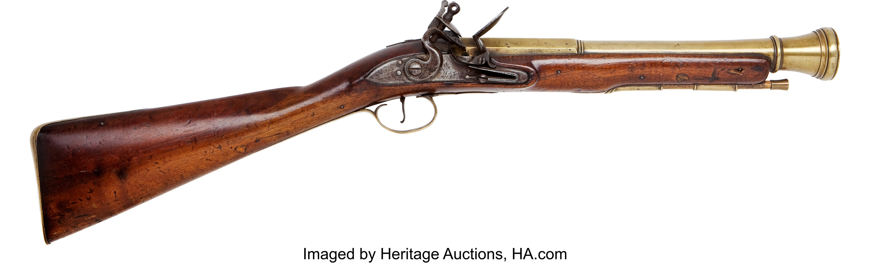 1800s IRISH Flintlock BLUNDERBUSS by PATTISON Dublin Antique 200+ Year Old  Close Range Weapon!