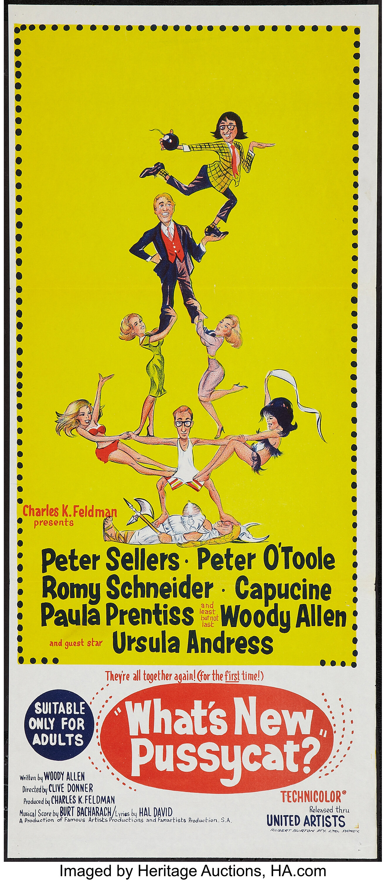 What's New, Pussycat? (United Artists, 1965). Australian Daybill