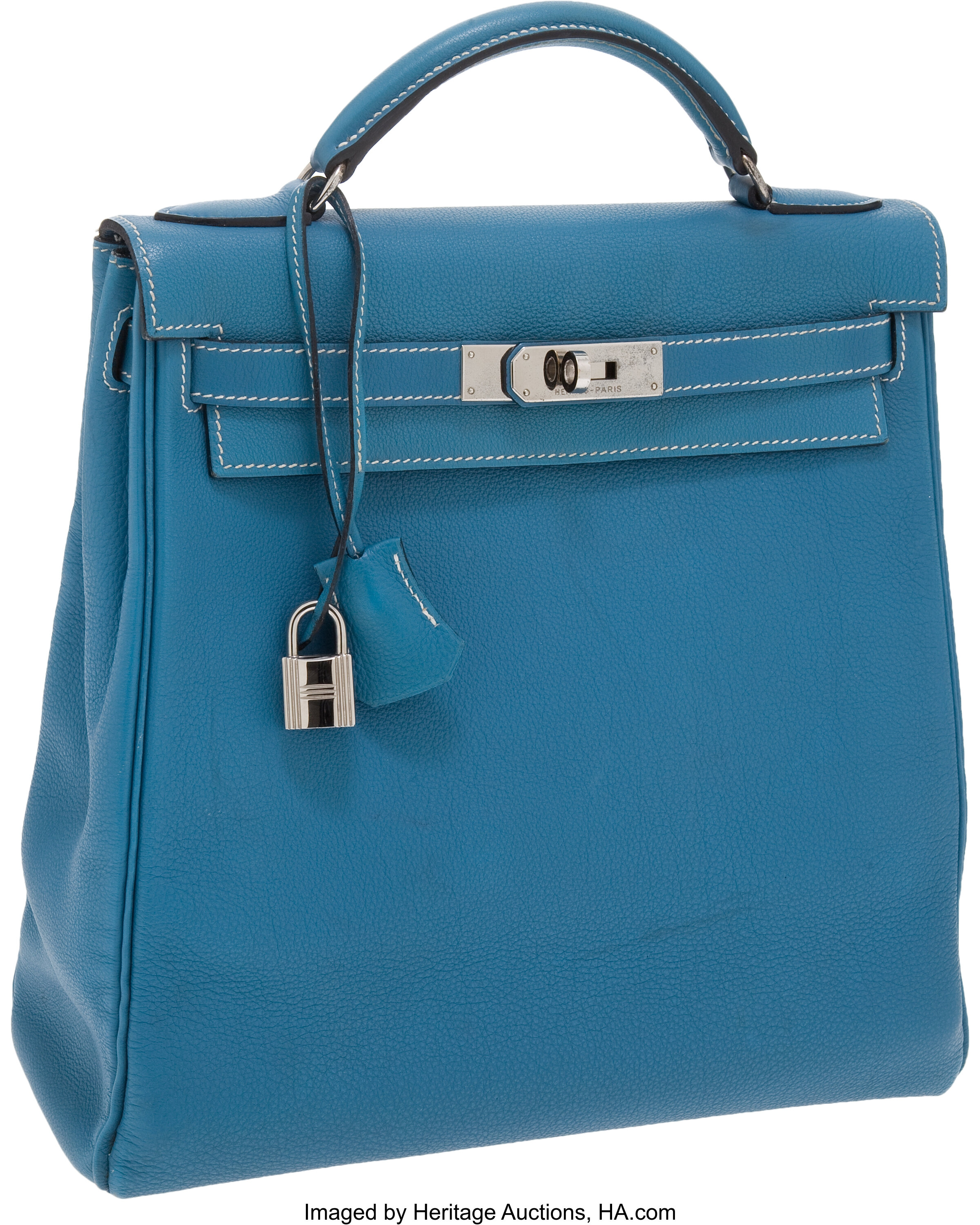 Hermes Kelly Ado Vert Cypres Clemence Palladium Hardware #D