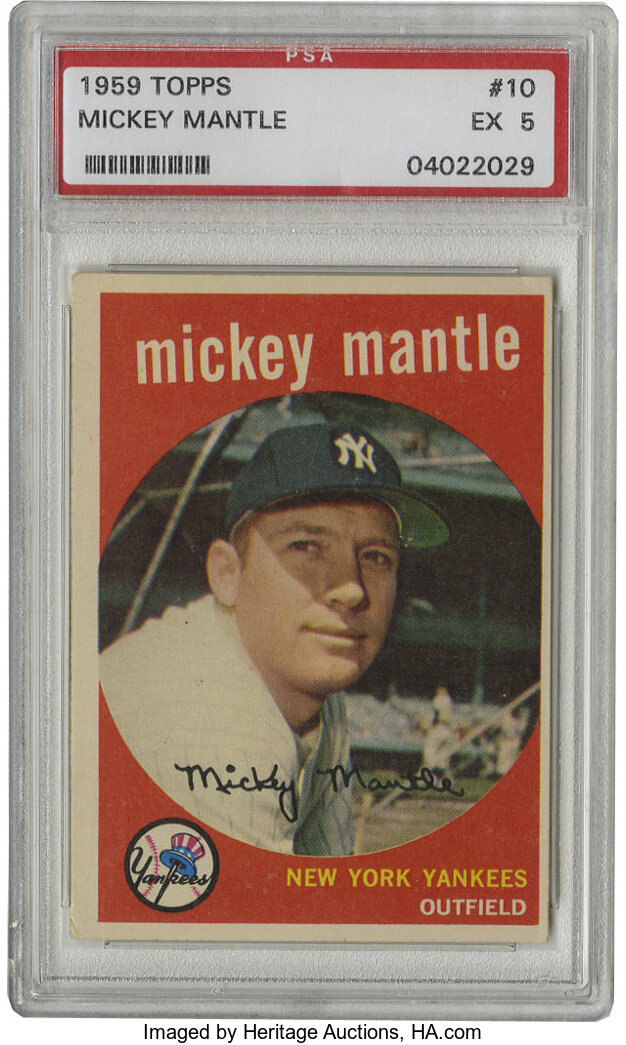 Beautiful Mickey Mantle No. 7 Signed Vintage New York Yankees