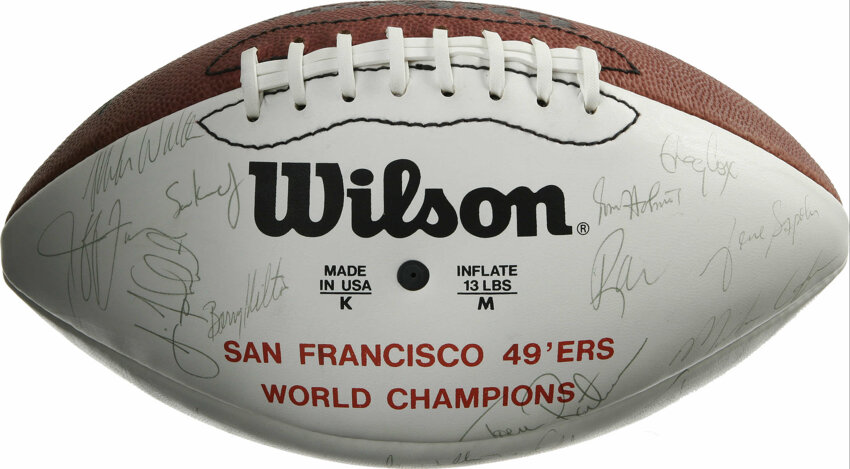 San Francisco 49ers Super Bowl LIV Commemorative Art Football