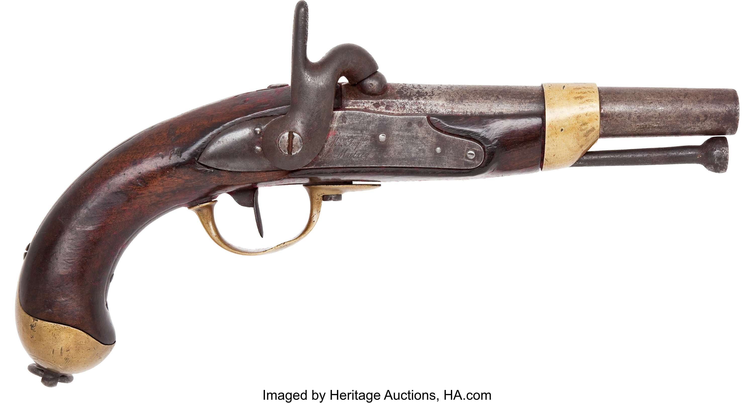 French Cavalry Percussion Pistol.... Handguns Muzzle loading | Lot ...