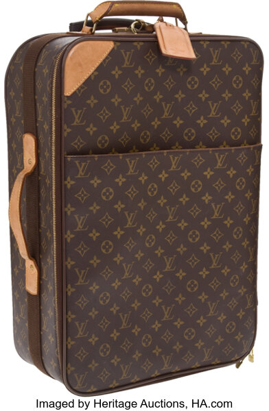 LOUIS VUITTON Monogram Pegase 55 Suitcase Roller Luggage