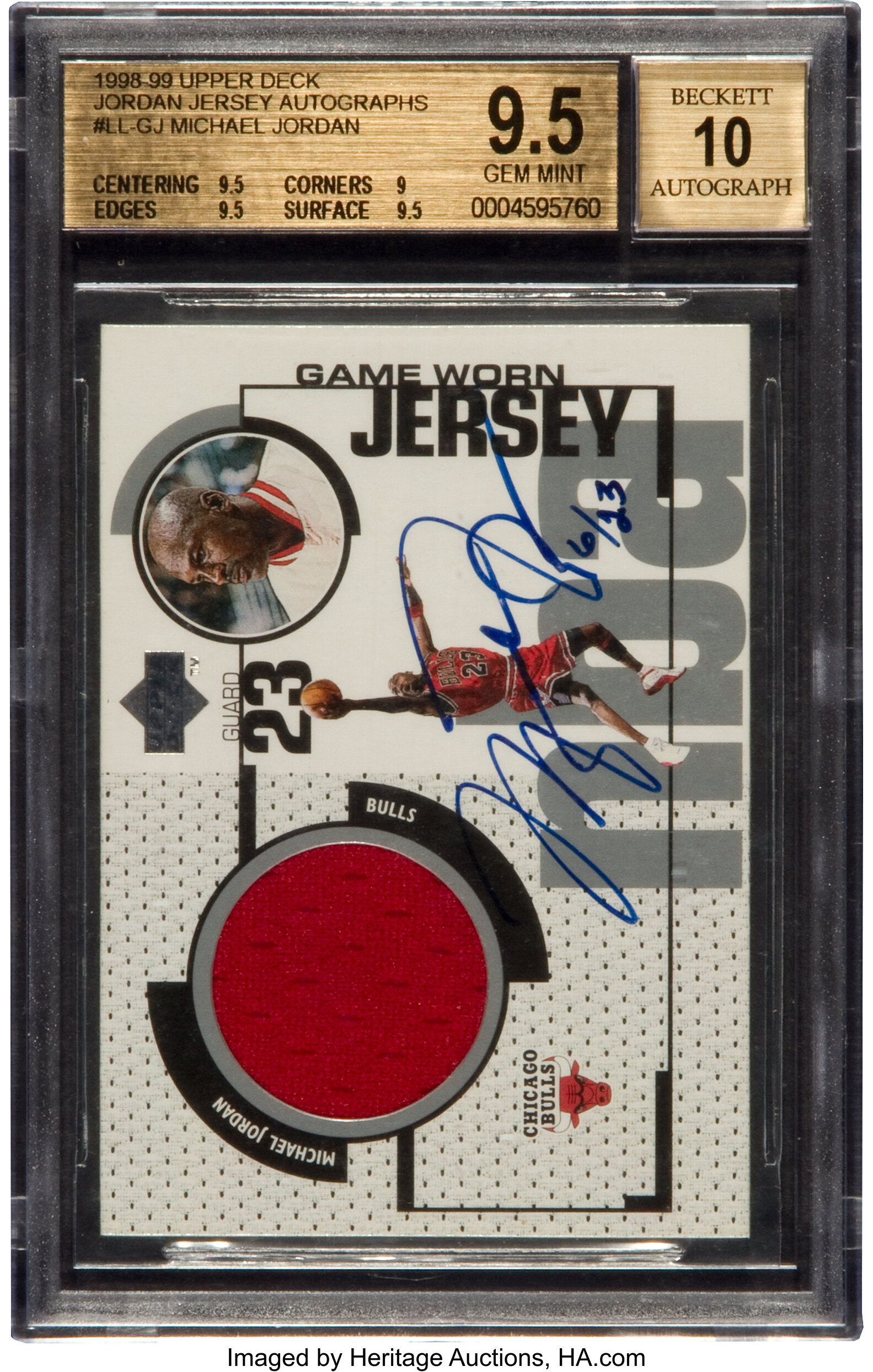 Lot Detail - Michael Jordan RARE Signed Laney Bucs Limited Edition  Playing-Era Jersey (Upper Deck)