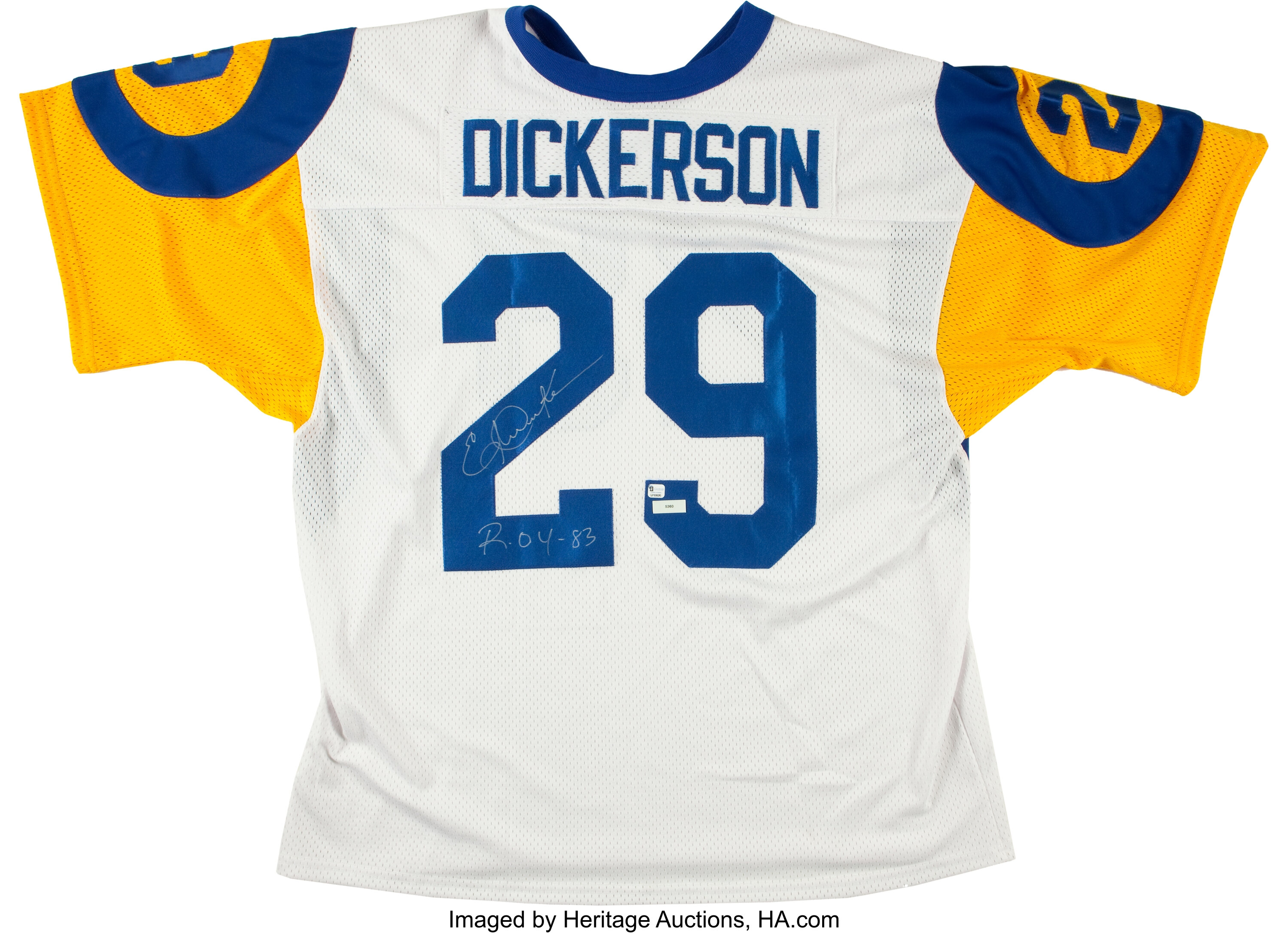 Lot - Eric Dickerson Rams Jersey