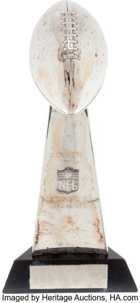 1976 Super Bowl XI Player's Lombardi Trophy Presented to Oakland, Lot  #50047