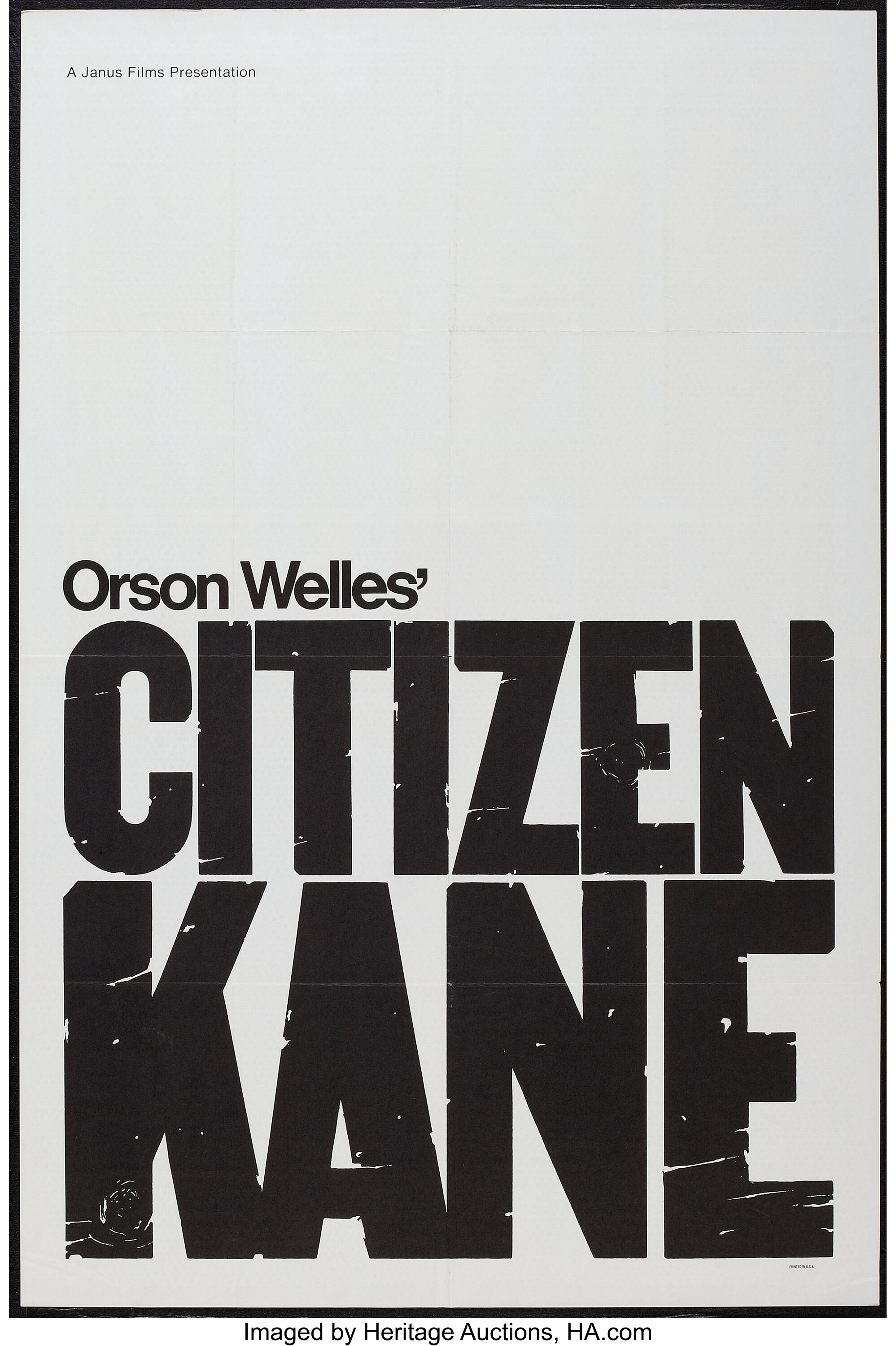 citizen kane poster minimal