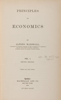 alfred marshall principles of economics