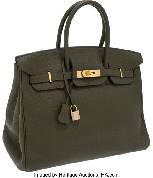 Replica Hermes Birkin 25cm Bag In Vert Amande Clemence Leather GHW