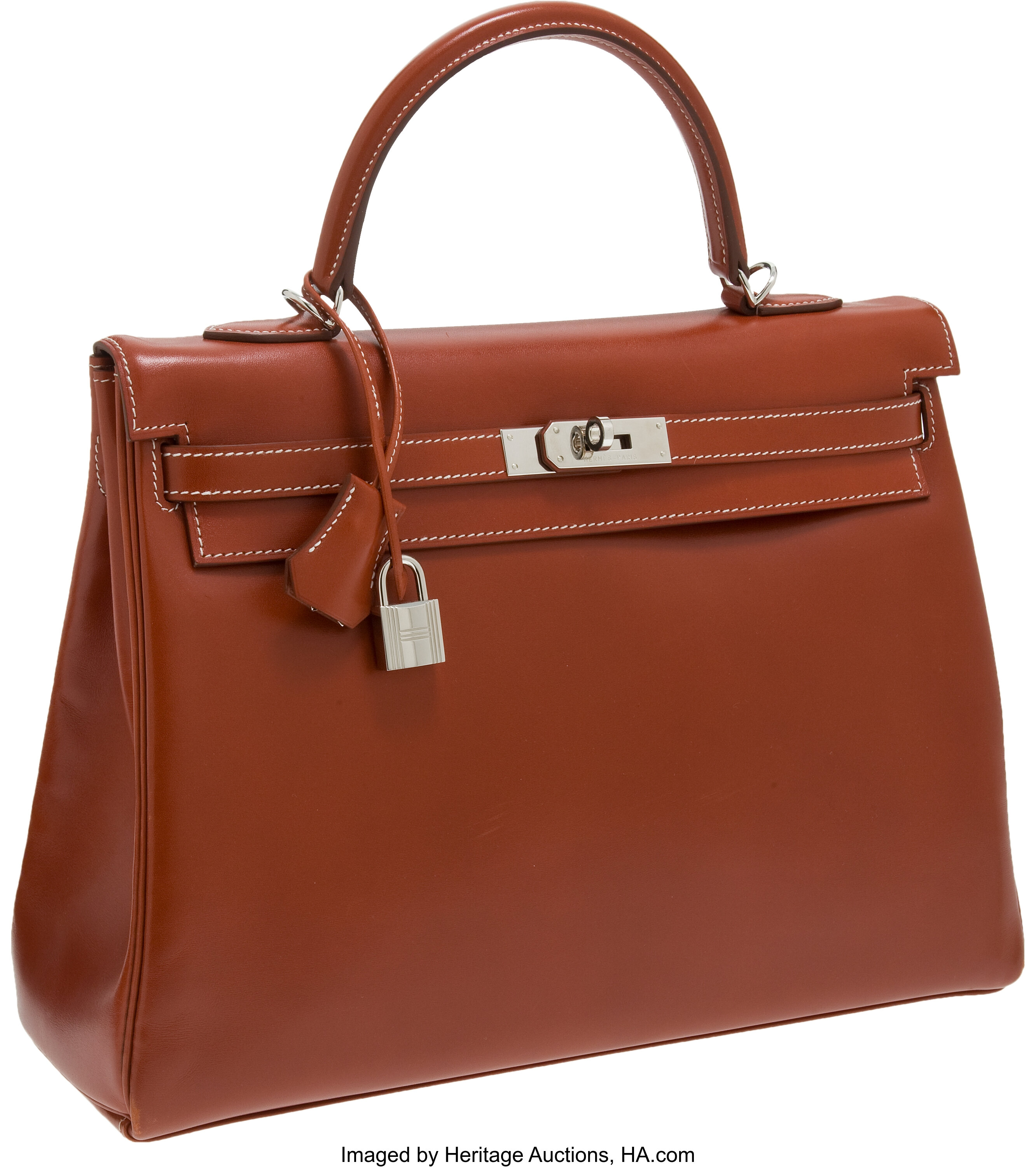 Hermes 35cn Brique Epsom Leather Birkin Bag