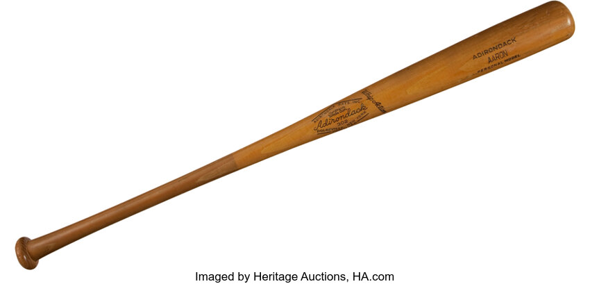 Hank Aaron Game Used Bat Atlanta Braves HOF PSA GU 7 - MLB Game Used Bats  at 's Sports Collectibles Store