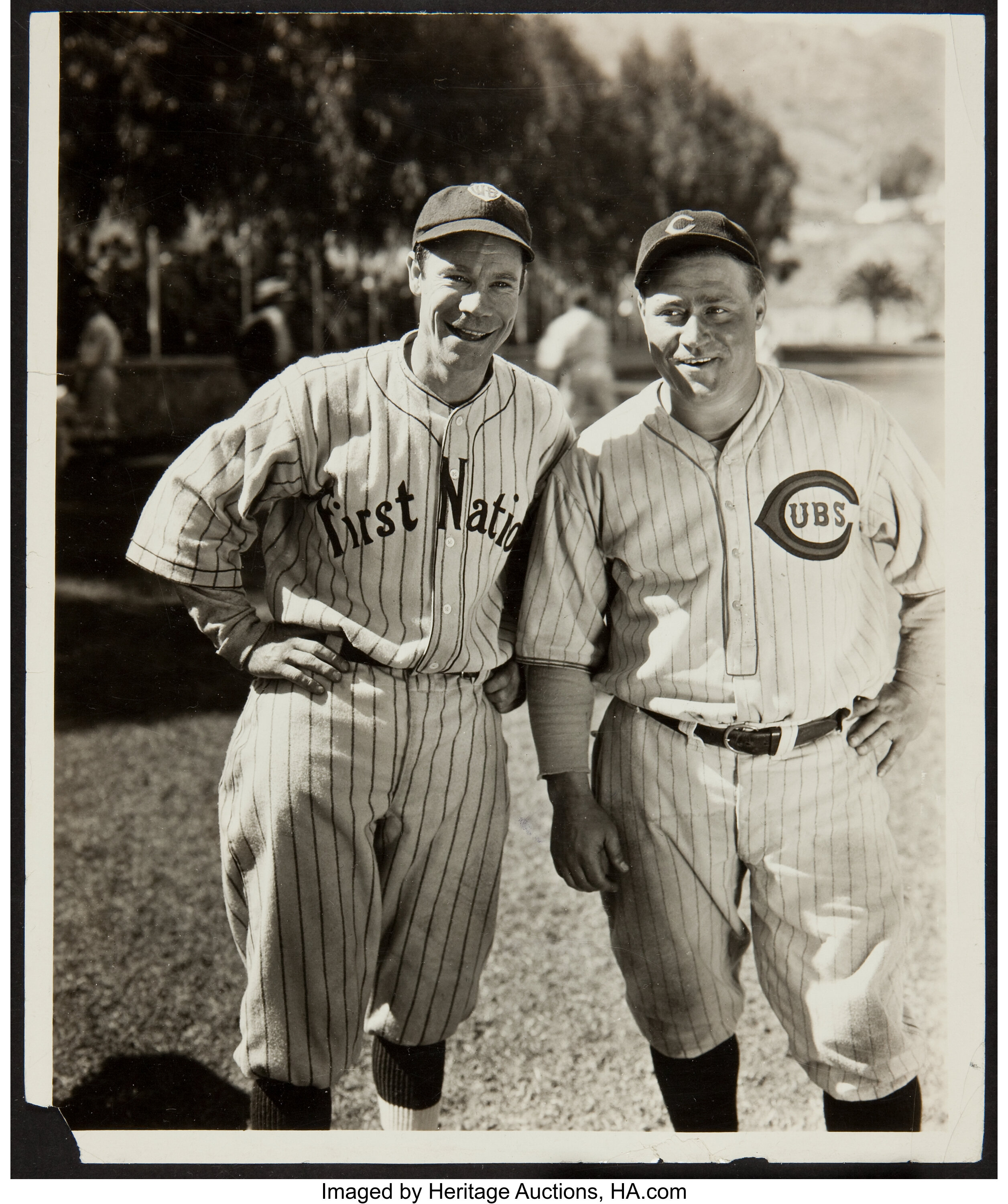 Hack Wilson And Joe E Brown Original Press Photograph Baseball Lot Heritage Auctions