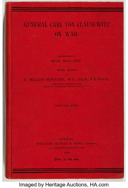 General Carl Von Clausewitz On War London William Clowes - 