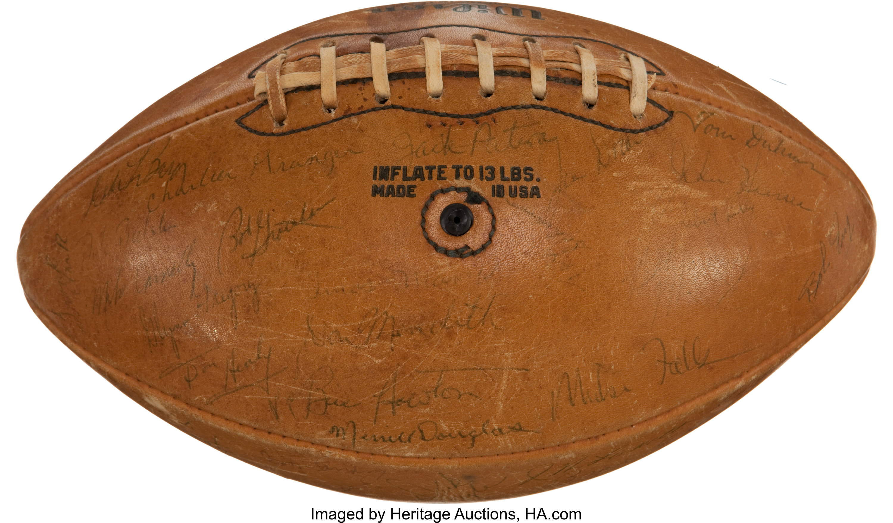 1961-62 Dallas Cowboys Team Signed Football.  Football, Lot #41159