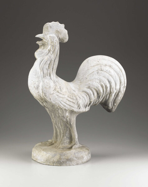 A Lead Figure Of Rooster Late 19th Century Lead 24