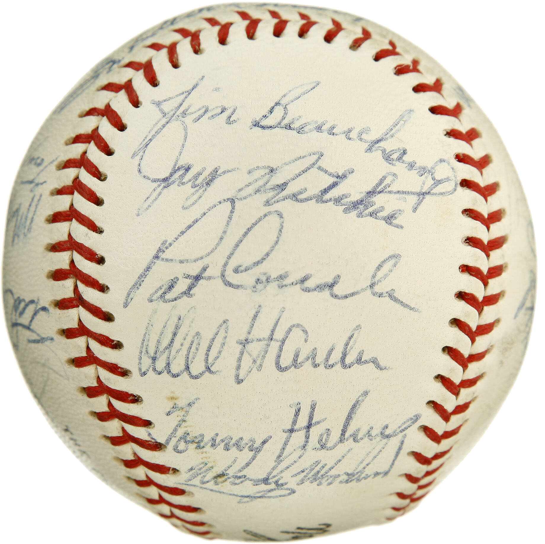 1968 Cincinnati Reds Team Signed Baseball. Twenty-four members of