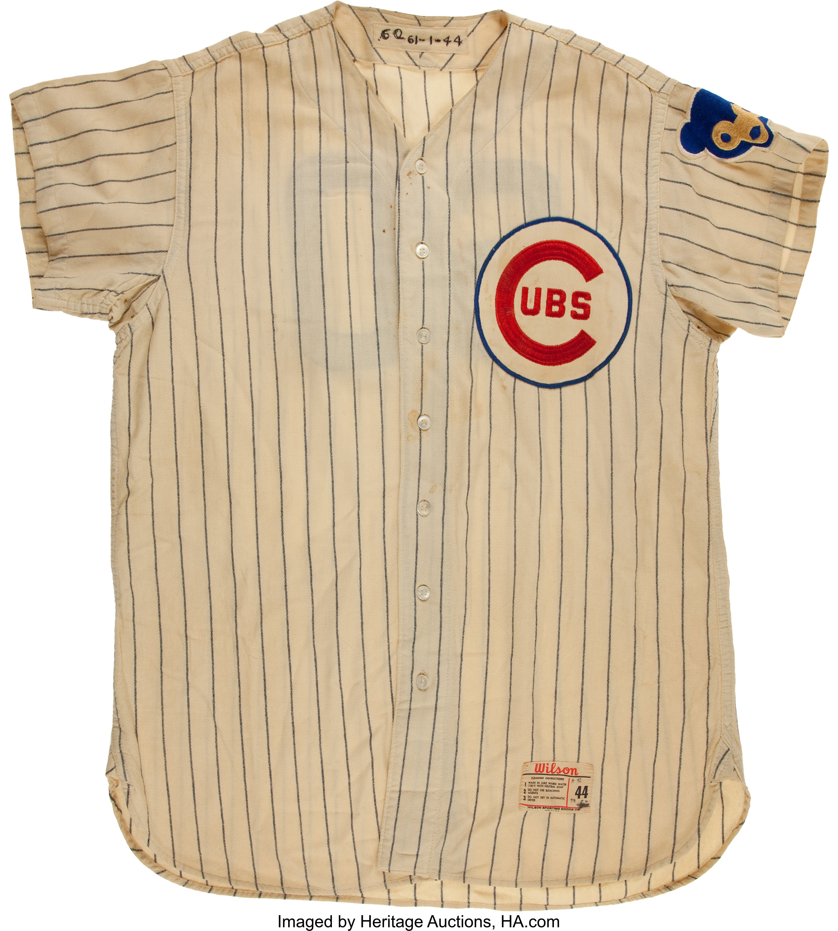 1961 Lou Klein College of Coaches Game Worn Chicago Cubs