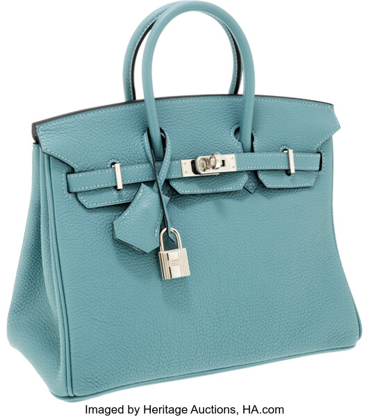 Sold at Auction: HERMÈS Handtasche BIRKIN BAG 25 - IN AND OUT.