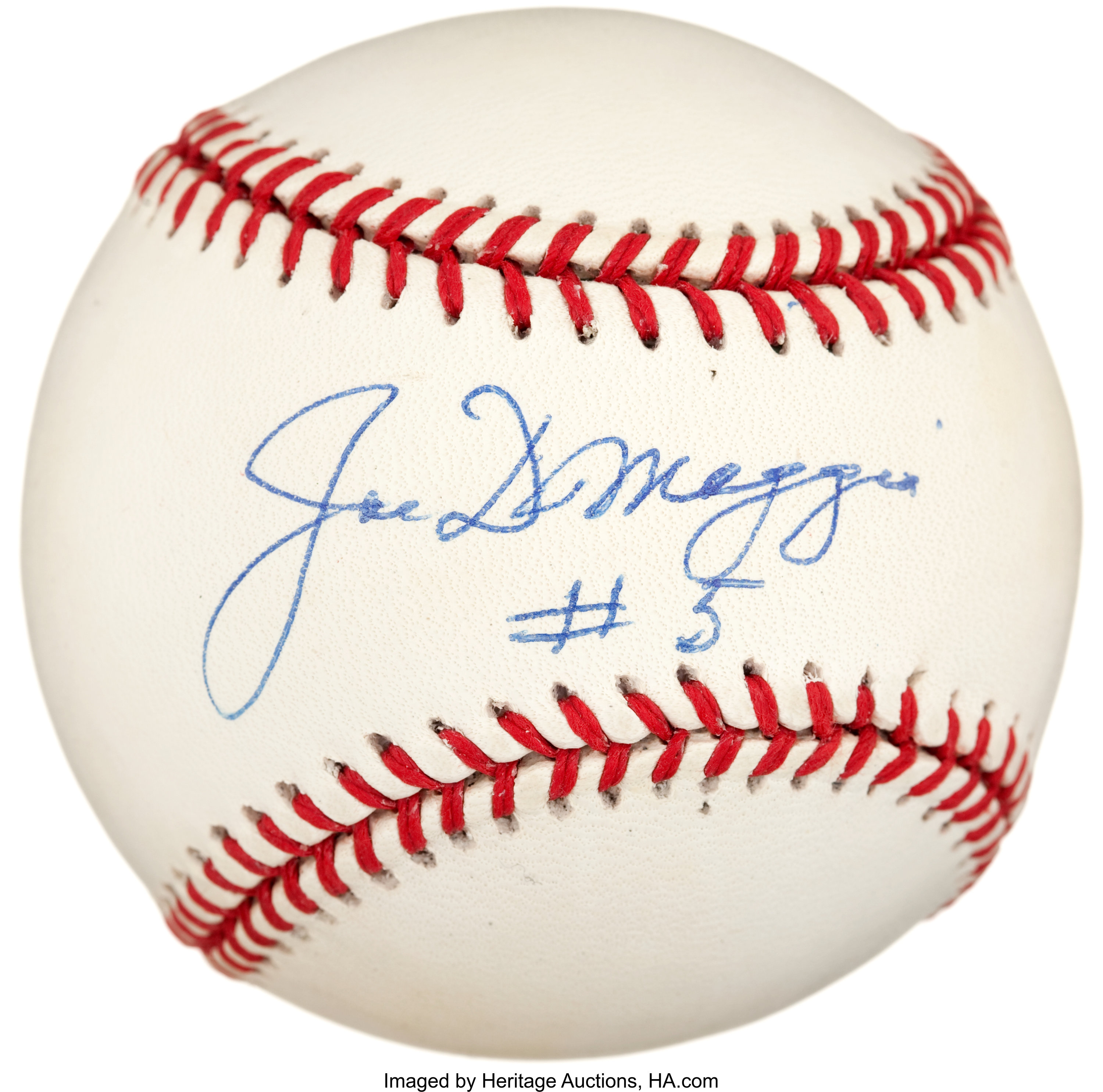 Joe DiMaggio Autographed #5 Baseball 