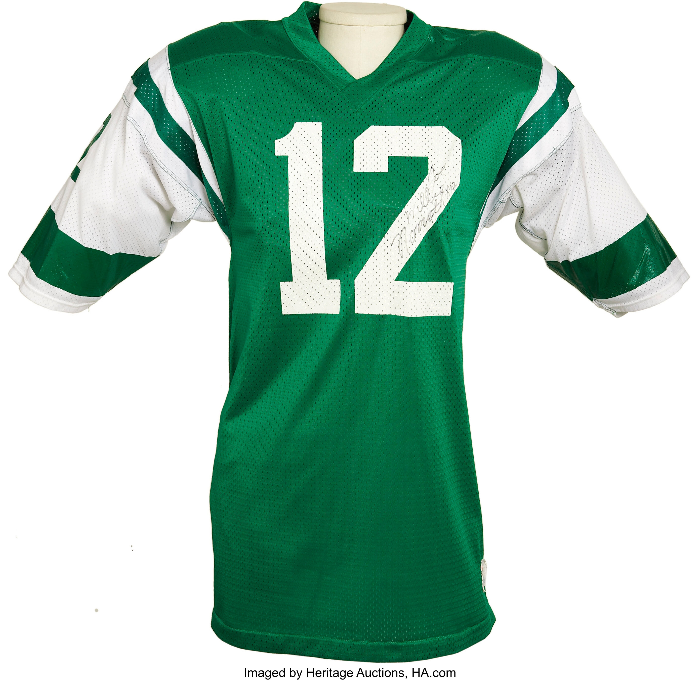 Early 1970's Joe Namath Game Worn New York Jets Jersey. Football, Lot  #81658