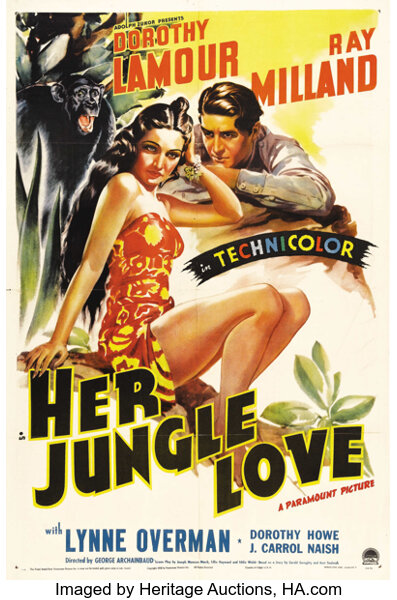 Her Jungle Love Paramount 1938 One Sheet 27 X 41 Lot 276 Heritage Auctions