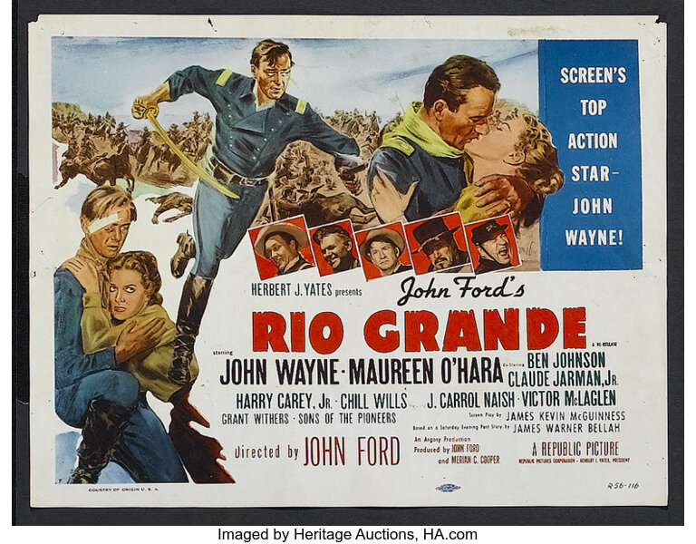 Rio Grande Republic R 1956 Title Lobby Card 11 X 14 Lot 251 Heritage Auctions