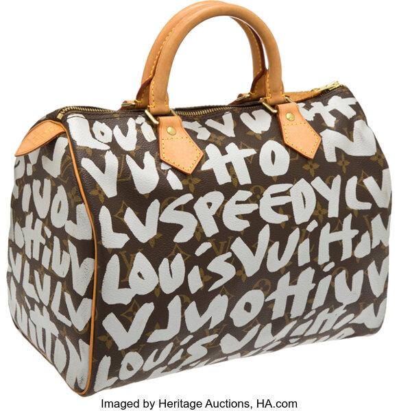 Louis Vuitton 2001 Graffiti Collection by Stephen Sprouse Silver, Lot  #56214