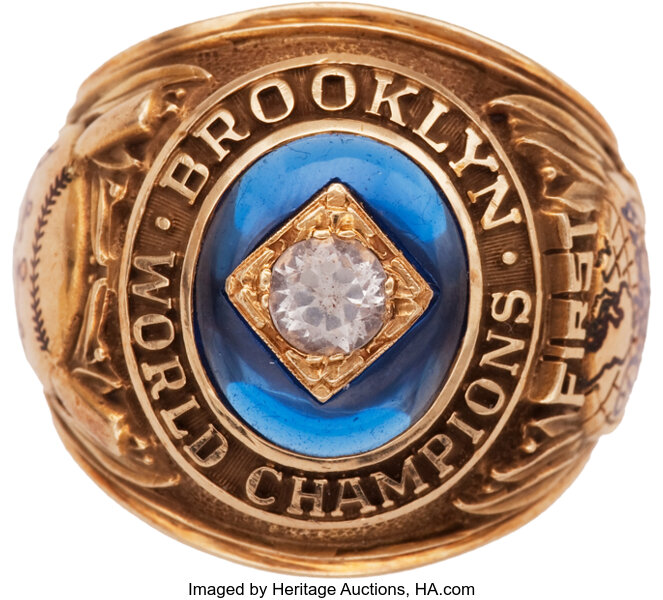 1955 Brooklyn Dodgers World Championship Ring