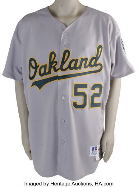 1996-98 Jay Witasick Game Worn Uniform. Current Oakland A's, Lot #12497