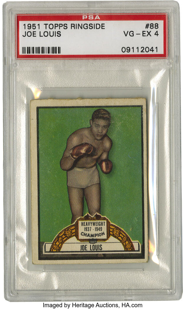 1951 Topps Ringside Joe Louis #88 PSA VG-EX 4. Beautiful #88 card, Lot  #12539