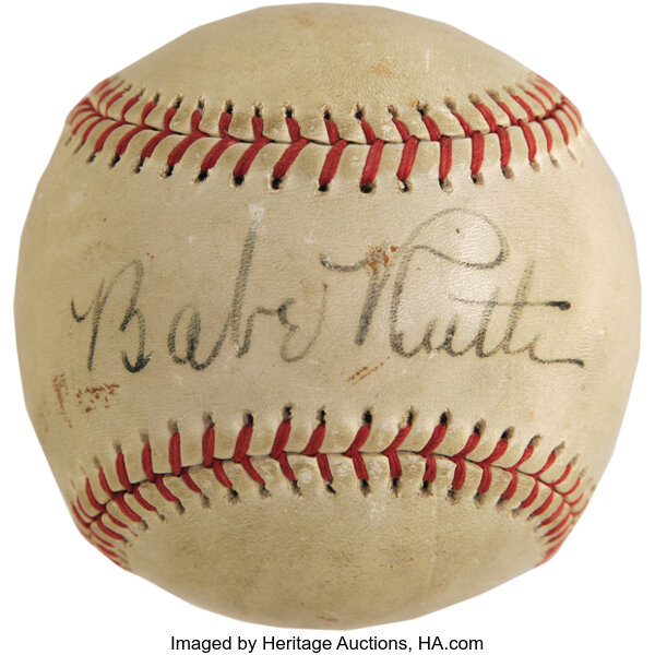 Signed Babe Ruth baseball, other Bambino belongings up for auction