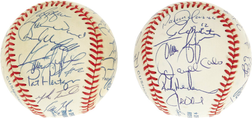 Lot Detail - 1992 World Champion Toronto Blue Jays Team Signed World Series  Baseball (34 signatures)