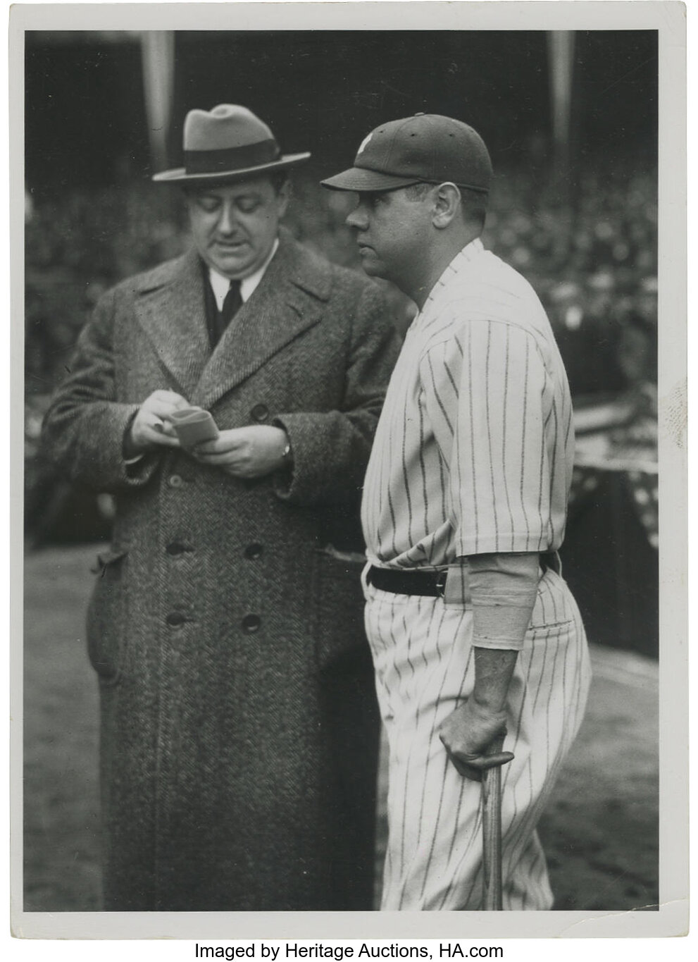 1920's Babe Ruth Culver Service Photograph, Type 2. The Babe's, Lot #19554