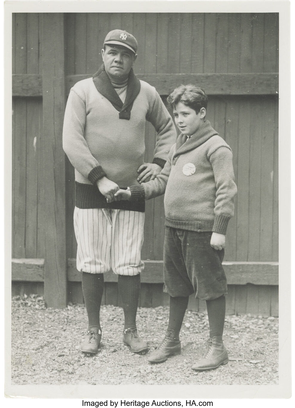 1920's Babe Ruth Culver Service Photograph, Type 2. The Babe's, Lot #19554