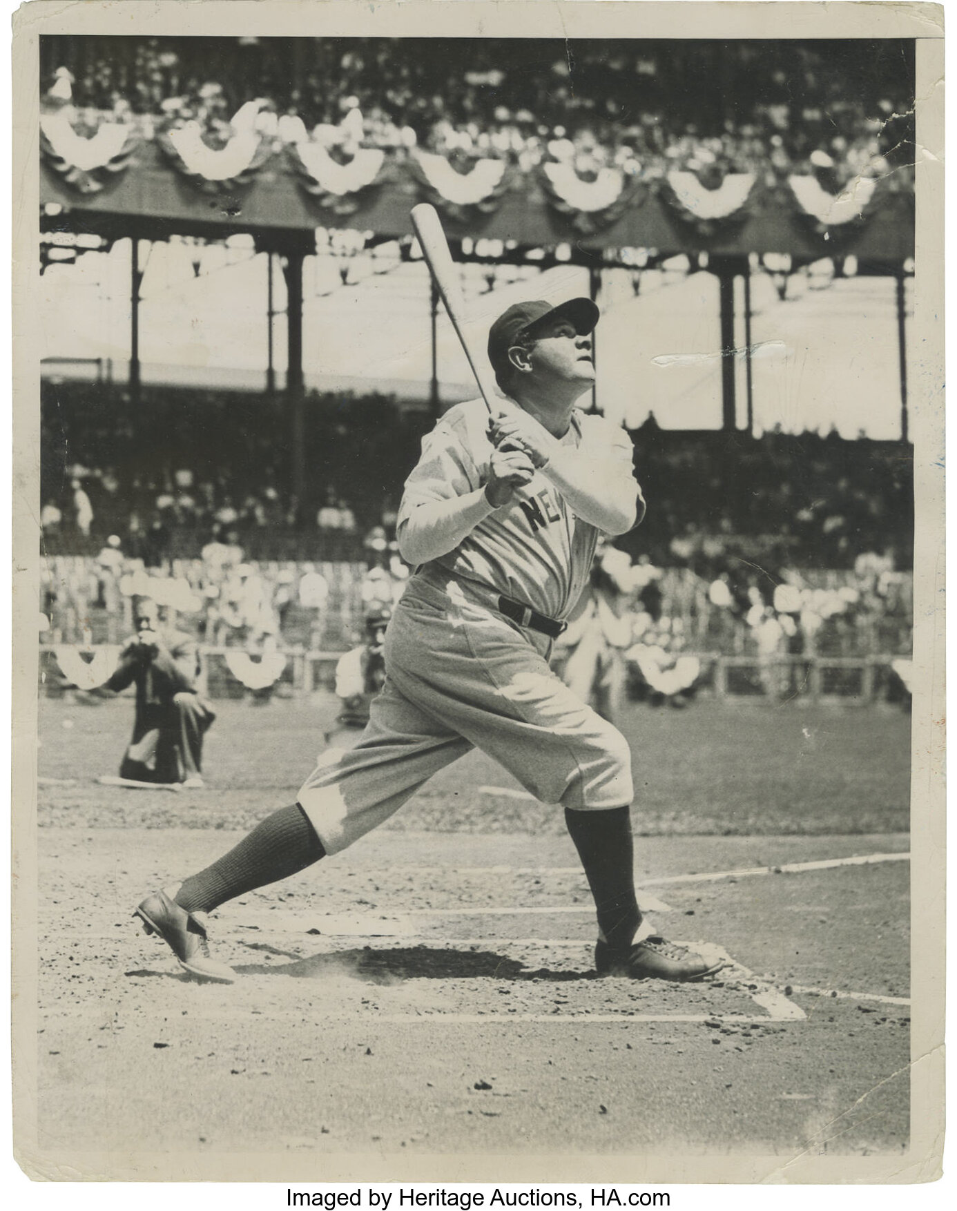 1948 Babe Ruth's Funeral Oversized Culver Service Photograph, Type