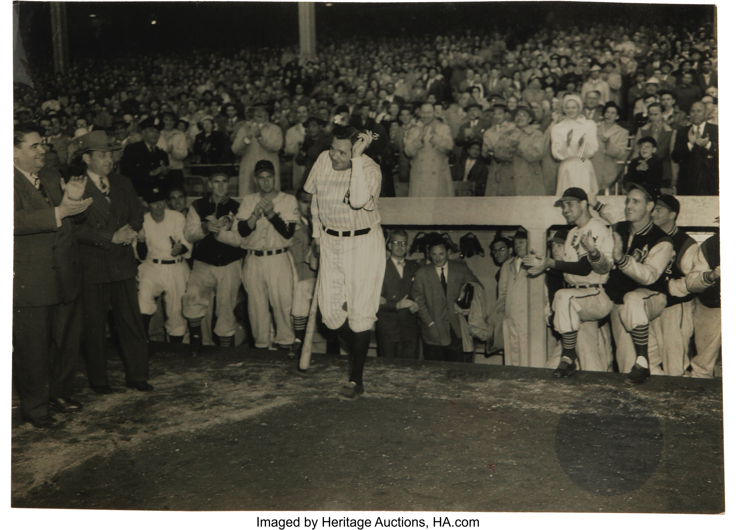 1948 Babe Ruth's Funeral Oversized Culver Service Photograph, Type